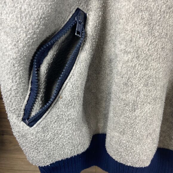 Vintage Patagonia 1/2 Zip Fleece Pullover Gray Men’s Sz XL Zip Pockets 80s - Picture 6 of 7